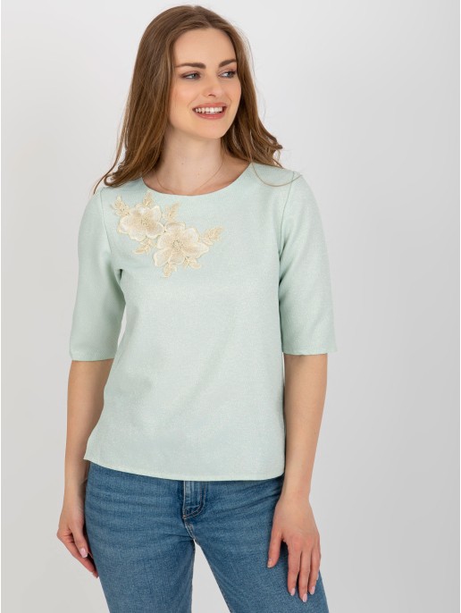 Bluzka-LK-BZ-506609.77-mietowy Bluzka-LK-BZ-506609.77-mietowy