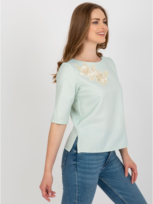 Bluzka-LK-BZ-506609.77-mietowy Bluzka-LK-BZ-506609.77-mietowy
