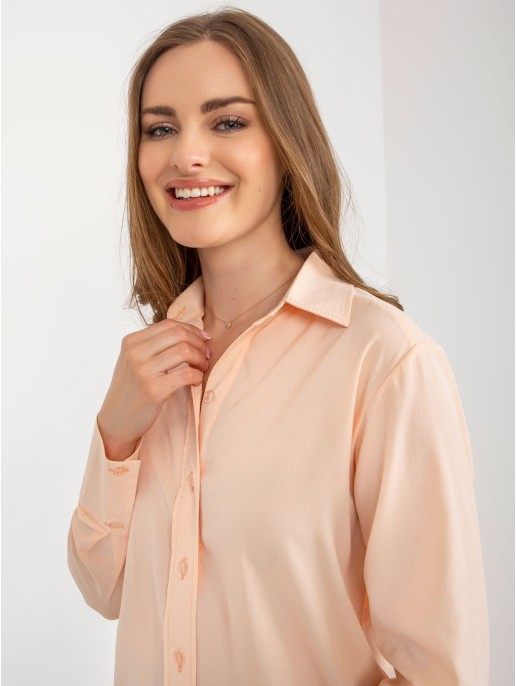 Koszula-LK-KS-508148.12P-brzoskwiniowy Koszula-LK-KS-508148.12P-brzoskwiniowy