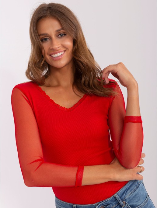 Bluzka-RV-BZ-7839.88P-czerwony Bluzka-RV-BZ-7839.88P-czerwony