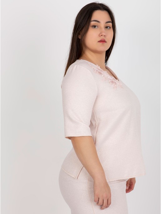 Bluzka-LK-BZ-506692.32-jasny różowy Bluzka-LK-BZ-506692.32-jasny różowy