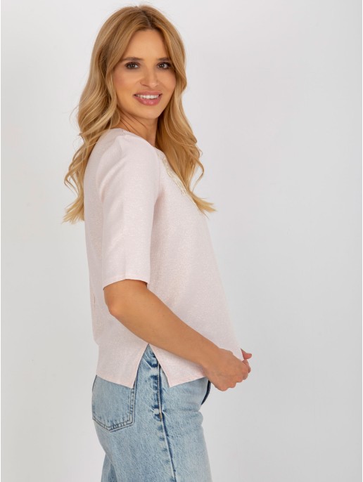 Bluzka-LK-BZ-506609.77-jasny różowy Bluzka-LK-BZ-506609.77-jasny różowy