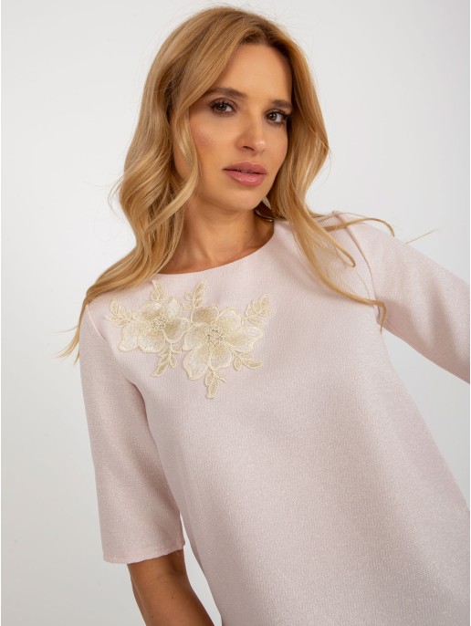 Bluzka-LK-BZ-506609.77-jasny różowy Bluzka-LK-BZ-506609.77-jasny różowy