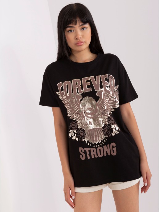 T-shirt-TW-TS-OB057.50-czarny T-shirt-TW-TS-OB057.50-czarny