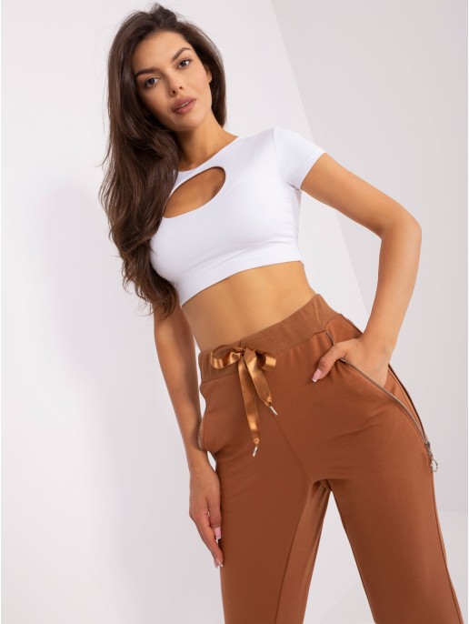 Spodnie dresowe-EM-DR-HW-20-389.36-jasny brązowy Spodnie dresowe-EM-DR-HW-20-389.36-jasny brązowy