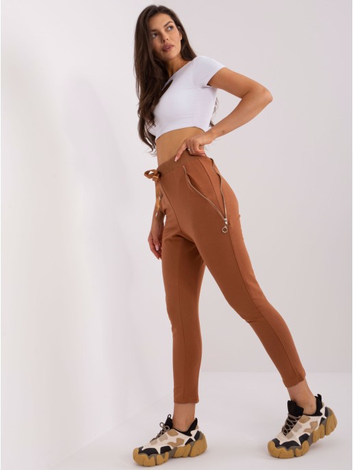 Spodnie dresowe-EM-DR-HW-20-389.36-jasny brązowy Spodnie dresowe-EM-DR-HW-20-389.36-jasny brązowy