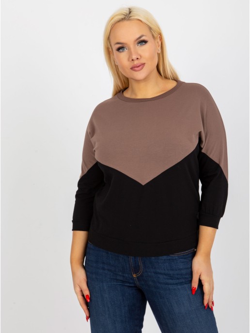 Bluzka-RV-BZ-8462.40P-brązowy Bluzka-RV-BZ-8462.40P-brązowy