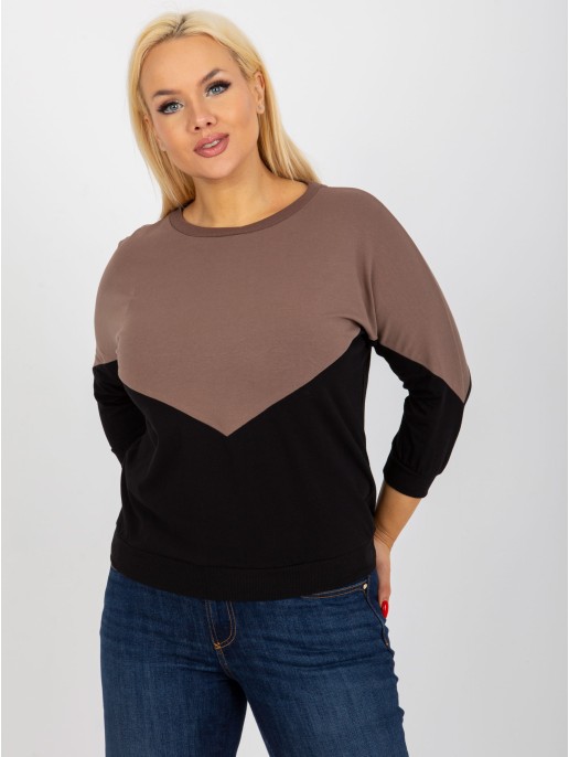 Bluzka-RV-BZ-8462.40P-brązowy Bluzka-RV-BZ-8462.40P-brązowy