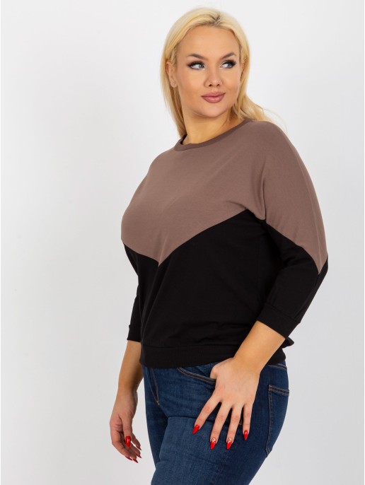 Bluzka-RV-BZ-8462.40P-brązowy Bluzka-RV-BZ-8462.40P-brązowy