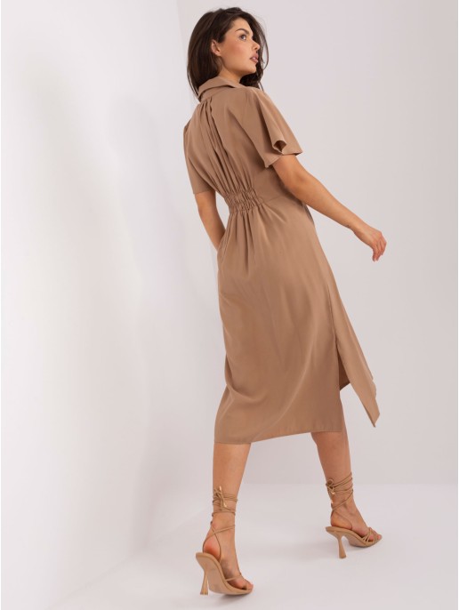 Sukienka-CHA-SK-0607.69P-camelowy