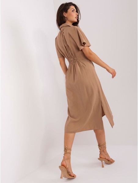 Sukienka-CHA-SK-0607.69P-camelowy