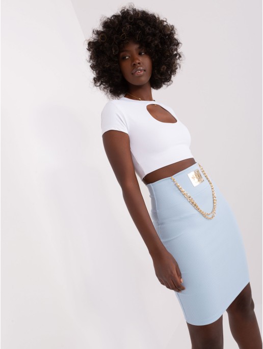 Spódnica-RV-SD-9029.32P-jasny niebieski Spódnica-RV-SD-9029.32P-jasny niebieski