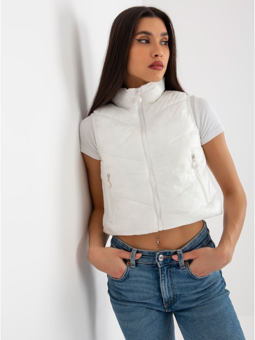 Kamizelka-NM-KZ-H-908.39P-ecru Kamizelka-NM-KZ-H-908.39P-ecru