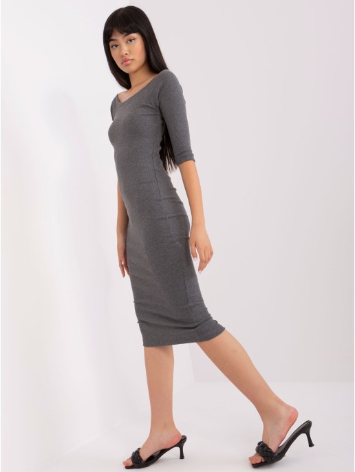 Suknelė-EM-SK-HS-21-503.43P-tamsiai pilka Suknelė-EM-SK-HS-21-503.43P-tamsiai pilka