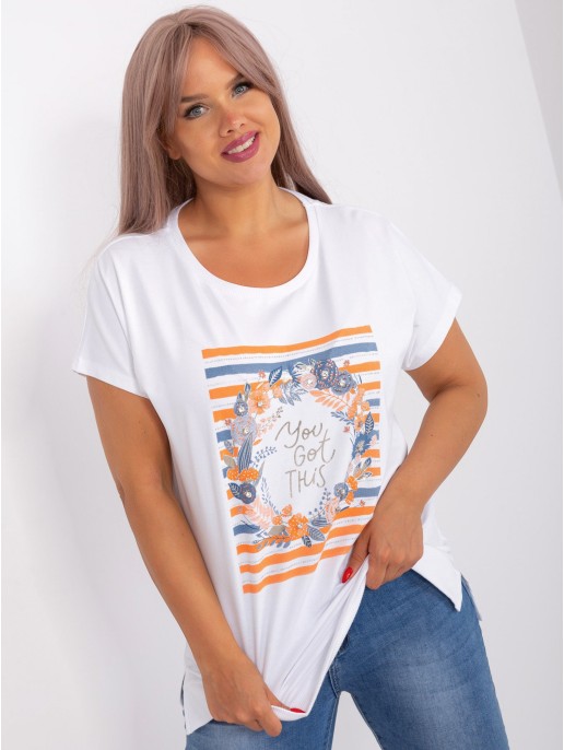Bluzka-RV-BZ-8860.07-pomarańczowy Bluzka-RV-BZ-8860.07-pomarańczowy
