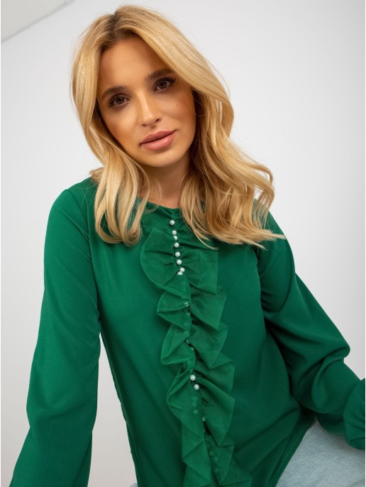 Bluzka-LK-BZ-506673.36-ciemny zielony Bluzka-LK-BZ-506673.36-ciemny zielony
