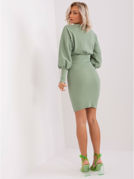 Suknelė-RV-SK-6079.65-pistacijų spalvos