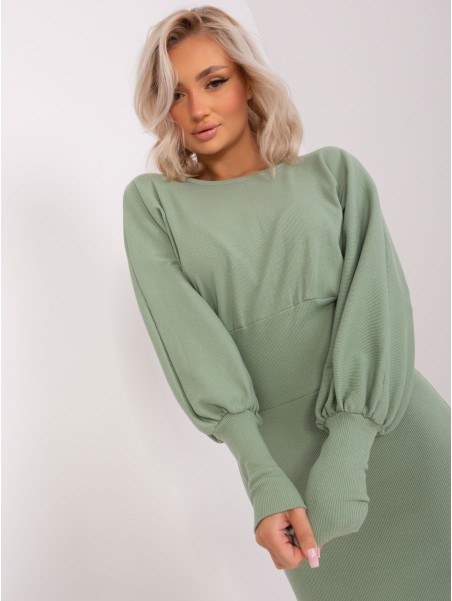 Suknelė-RV-SK-6079.65-pistacijų spalvos