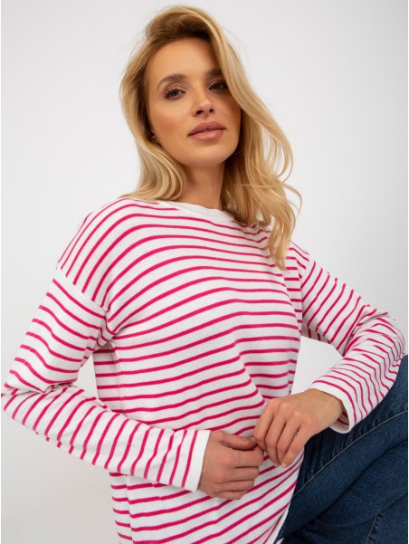 Megztinis-LC-SW-6006.22-biało-rožinis