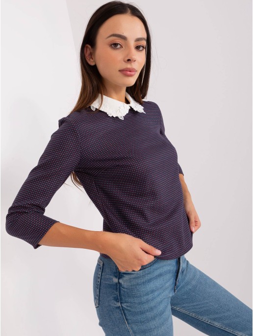 Bluzka-LK-BZ-506477.70P-granatowy Bluzka-LK-BZ-506477.70P-granatowy