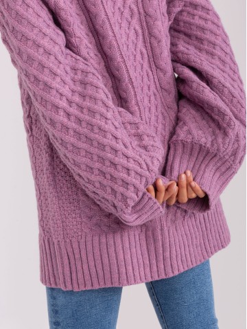 Sweter-AT-SW-2367-2.64P-fioletowy 2