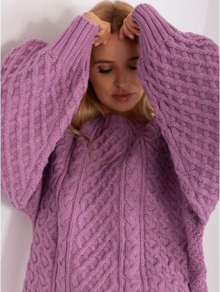 Sweter-AT-SW-2367-2.64P-fioletowy