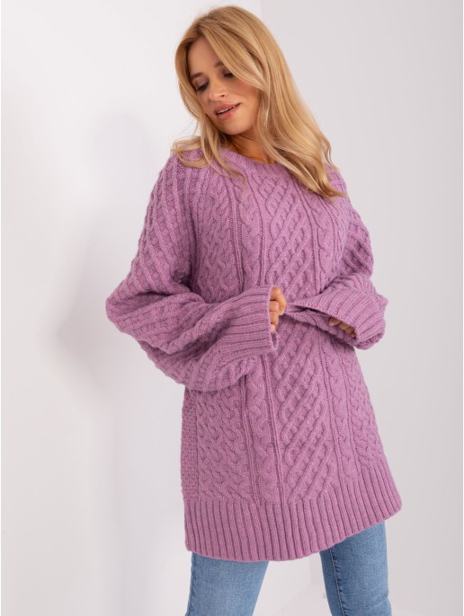 Sweter-AT-SW-2367-2.64P-fioletowy