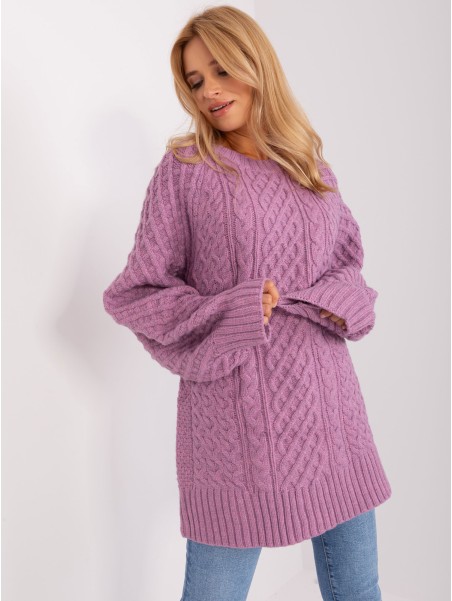 Sweter-AT-SW-2367-2.64P-fioletowy