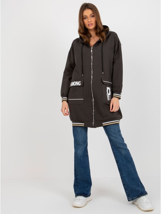 Bluza-RV-BL-8149.91P-ciemny khaki Bluza-RV-BL-8149.91P-ciemny khaki