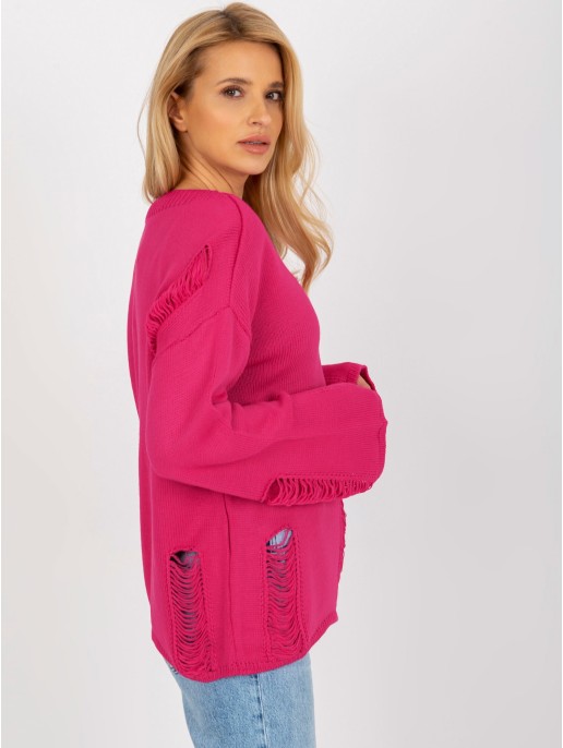 Sweter-BA-SW-8043.08X-fuksjowy Sweter-BA-SW-8043.08X-fuksjowy