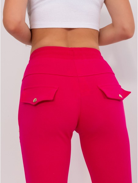 Spodnie dresowe-RV-DR-8544.14P-fuksjowy