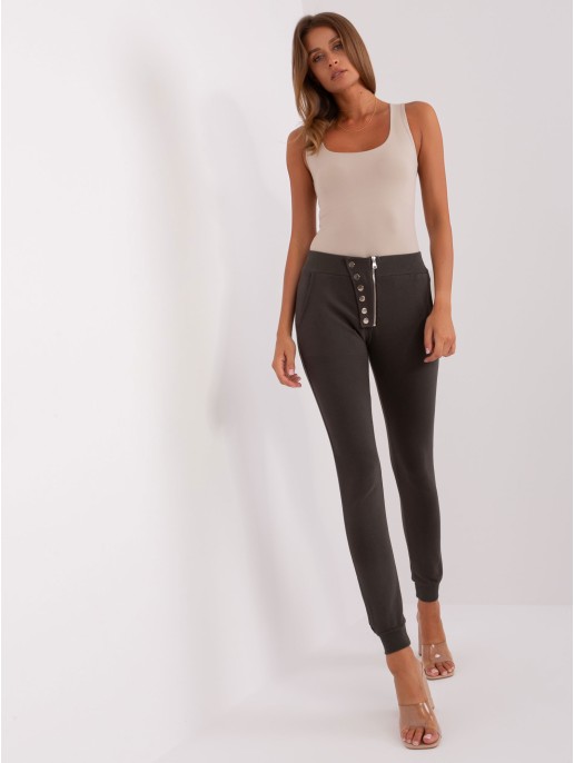 Spodnie dresowe-RV-DR-8195.35-ciemny khaki Spodnie dresowe-RV-DR-8195.35-ciemny khaki