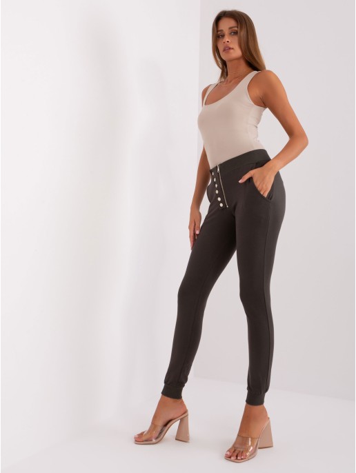 Spodnie dresowe-RV-DR-8195.35-ciemny khaki Spodnie dresowe-RV-DR-8195.35-ciemny khaki