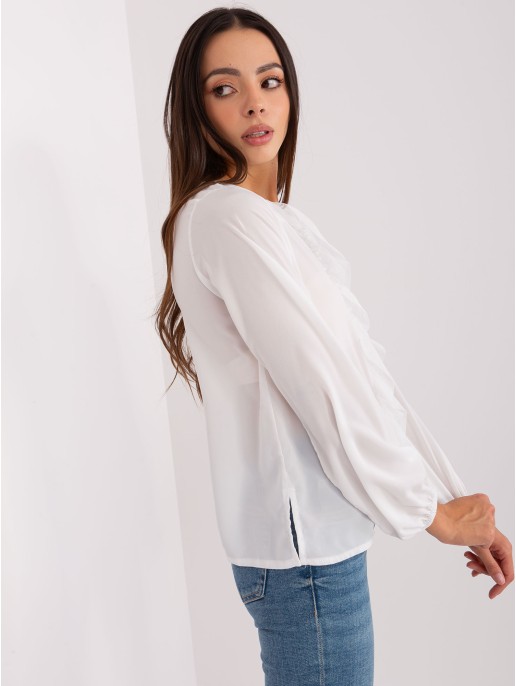 Bluzka-LK-BZ-506673.36-ecru Bluzka-LK-BZ-506673.36-ecru