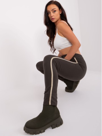 Spodnie dresowe-RV-DR-8518.08P-ciemny khaki