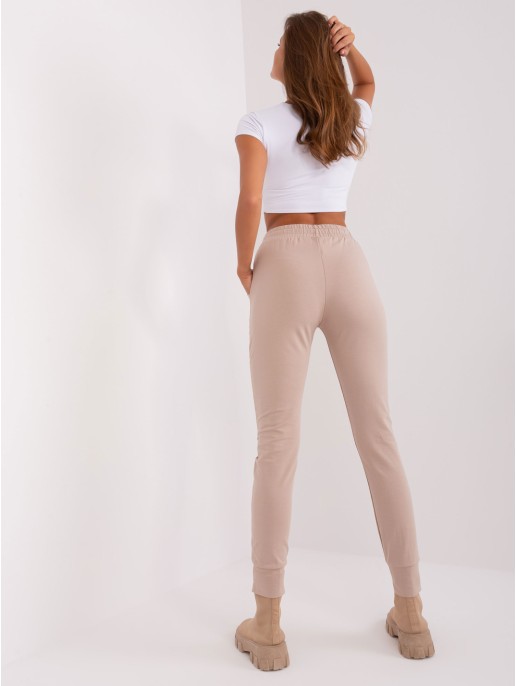 Spodnie dresowe-RV-DR-8519.30X-beżowy Spodnie dresowe-RV-DR-8519.30X-beżowy