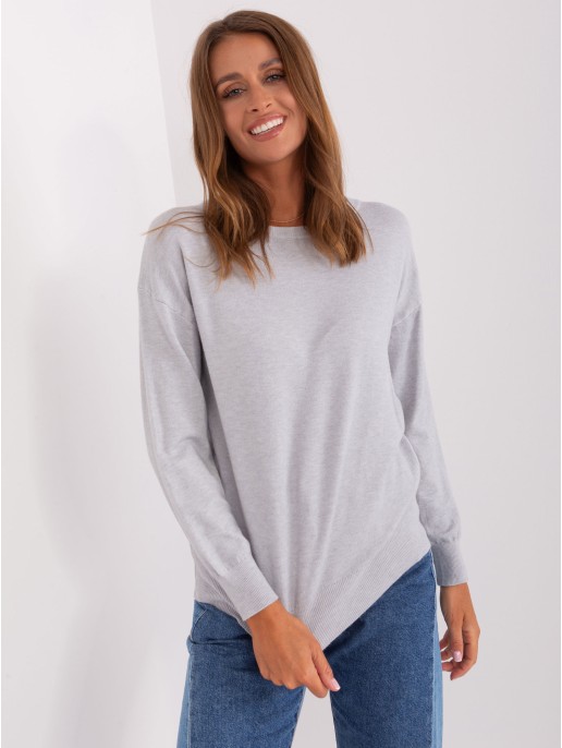 Megztinis-AT-SW-2325.95P-šviesiai pilkas