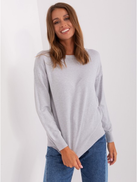 Megztinis-AT-SW-2325.95P-šviesiai pilkas