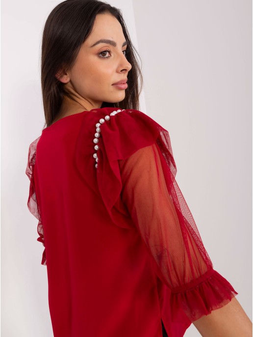 Bluzka-LK-BZ-506682.26P-bordowy Bluzka-LK-BZ-506682.26P-bordowy