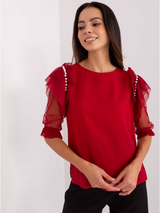 Bluzka-LK-BZ-506682.26P-bordowy Bluzka-LK-BZ-506682.26P-bordowy