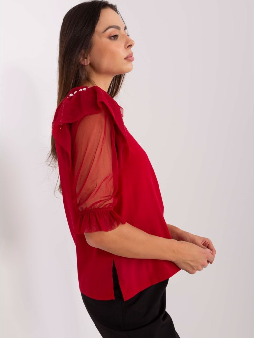 Bluzka-LK-BZ-506682.26P-bordowy Bluzka-LK-BZ-506682.26P-bordowy