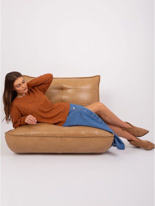 Sweter-AT-SW-2231A.00P-jasny brązowy