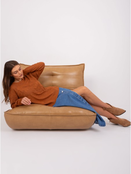 Sweter-AT-SW-2231A.00P-jasny brązowy