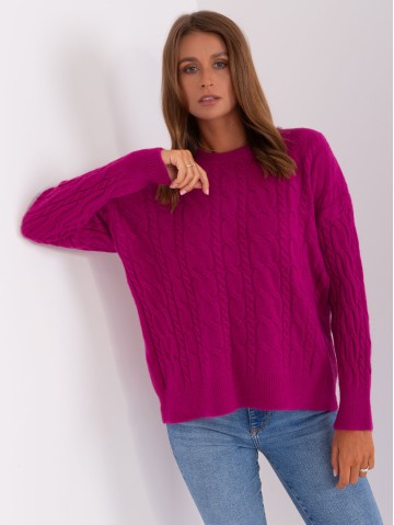 Sweter-AT-SW-2335.27-fioletowy 2