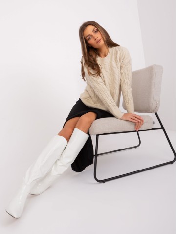 Sweter-AT-SW-2335-1.68P-beżowy 2