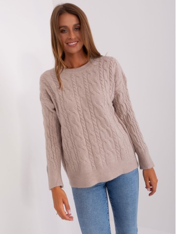 Sweter-AT-SW-2335.27-beżowy 2
