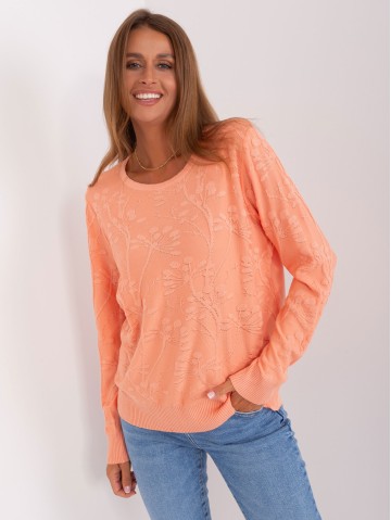 Sweter-AT-SW-2231.99P-brzoskwiniowy
