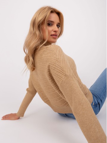 Sweter-AT-SW-2368.36X-camelowy 2