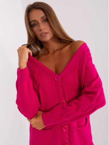 Sweter-AT-SW-2241.36P-fuksjowy 2