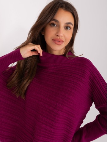 Sweter-AT-SW-2368.36X-fioletowy 2